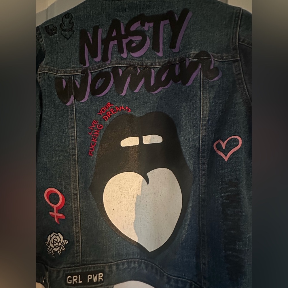 Nasty Gal “Nasty Woman” Deep Denim Jacket